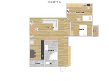 Rezervované - Hlinkova -TEHLOVÝ 3izb byt, výťah, rekonštrukcia, balkón, zariadenie