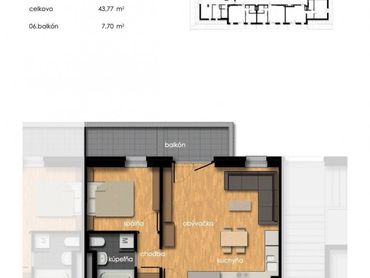 Predaj 2-izbový byt s priestranným balkónom - novostavba