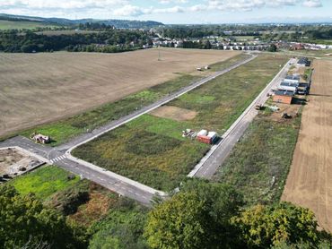 DOLINKY - stavebné pozemky pri Piešťanoch, aktuálne skolaudované inžinierske siete
