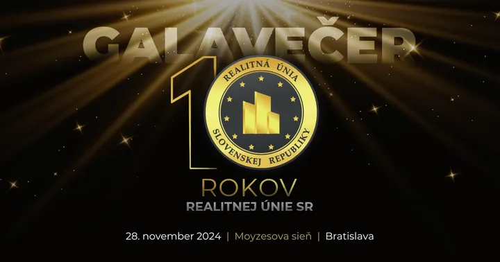 Exkluzívny galavečer: Už 10 rokov zlepšujeme realitný trh na Slovensku