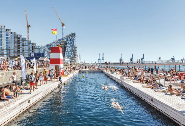 Prístavné kúpalisko v meste Aarhus