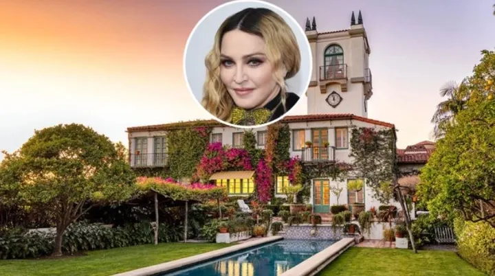 Bývalé Madonnino sídlo má búrlivú históriu, teraz je dominantou Hollywood Hills za 21 miliónov dolárov