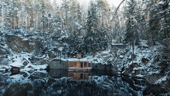 Plovoucí sauna Lom
