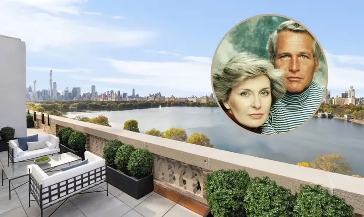 Kde sa stretával Hollywood s politikou: Penthouse legendárneho Paula Newmana a jeho manželky na predaj za 10 miliónov
