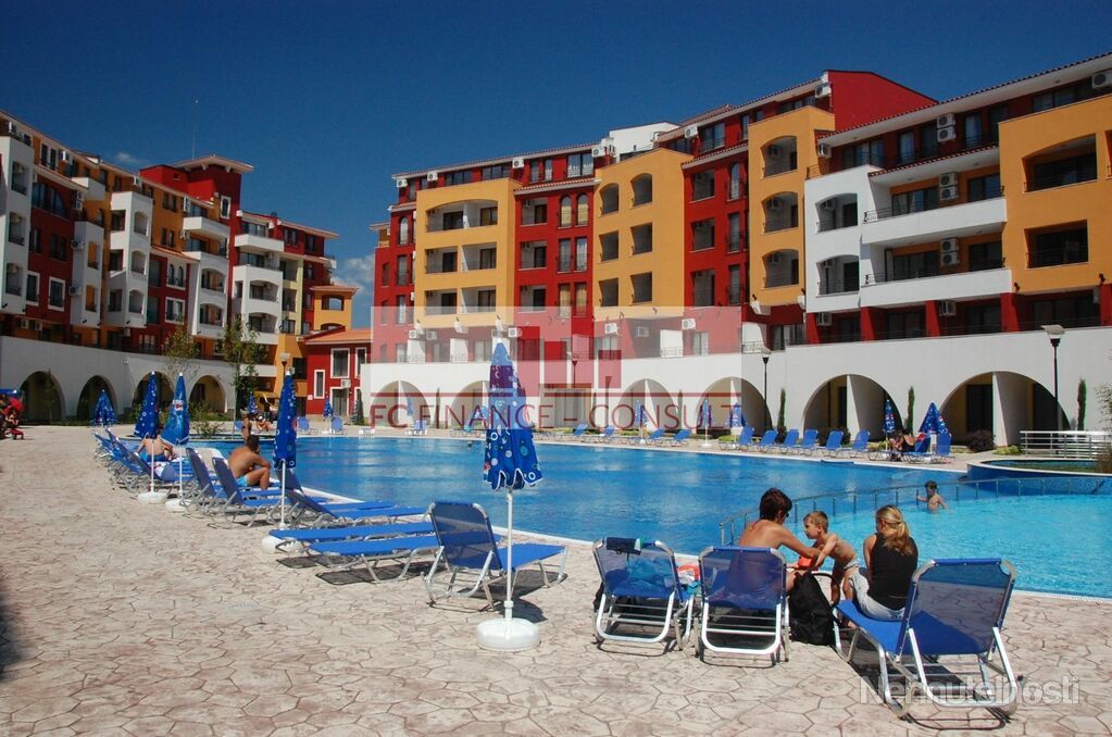 Byt sa nachádza na pláže a má výhľad na more a bazén, Aheloy, Bulharsko