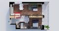 Na predaj 2 izbový byt v novom projekte Byty Rozálka Pezinok - byt 3D
