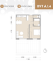 2 izbový byt s južnou 30m² terasou v novostavbe Hríby, (A14)