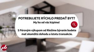 2 izbový byt Bratislava III - Nové Mesto kúpa