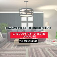 3 izbový byt Bratislava III - Nové Mesto kúpa