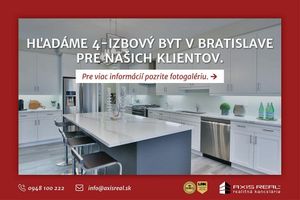 Na kúpu 4 izbový byt (štvorizbový), Bratislava - Petržalka
