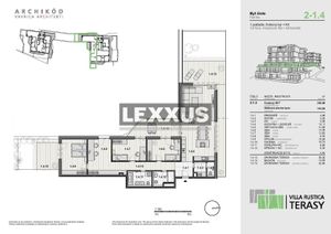 LEXXUS I 4-izbový byt v projekte VILLA RUSTICA-TERASY 2,Dúbravka