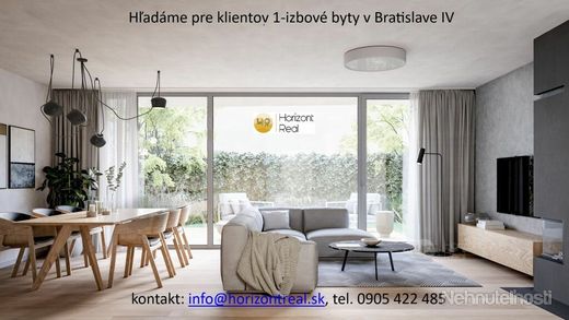 Horizont real hľadá pre klientov 1-izbové byty v Bratislave IV - obrázok