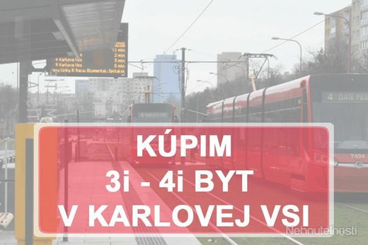 KÚPIME 3i, 4i BYT -  BAIV - Karlova Ves - obrázok