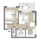 2-izbový byt E512 v novostavbe na Vlčincoch - obrázok